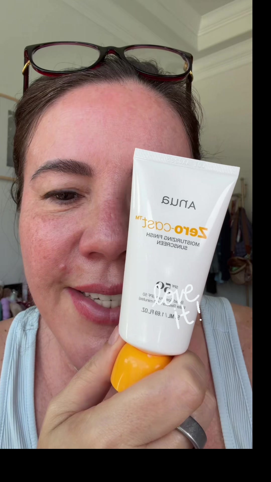 TikTok post by @samsomewhere13 for Anua Store US. Caption reads: [...] protected, glowing skin. 💛 @Anua Store US....