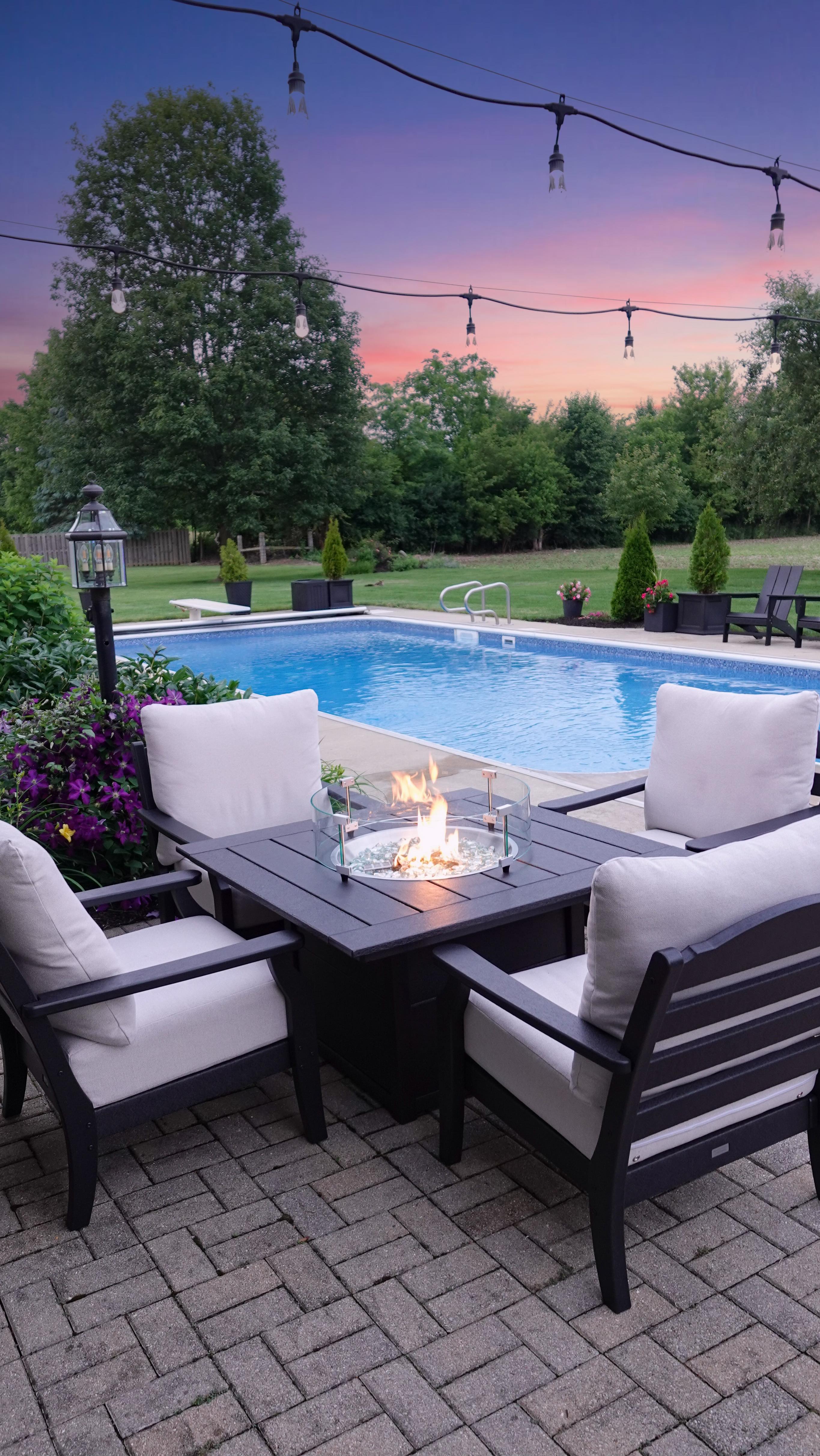 Instagram post by @sincerelysarad for Polywood. Caption reads: [...] spaces that bring us together. Our....