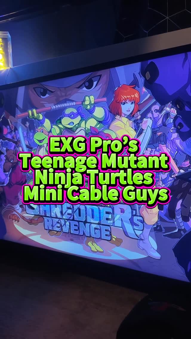 Instagram post by @just_blog_it03 for EXG Pro. Caption reads: 🐢🎮TEENAGE MUTANT NINJA TURTLES X EXG PRO MINI....