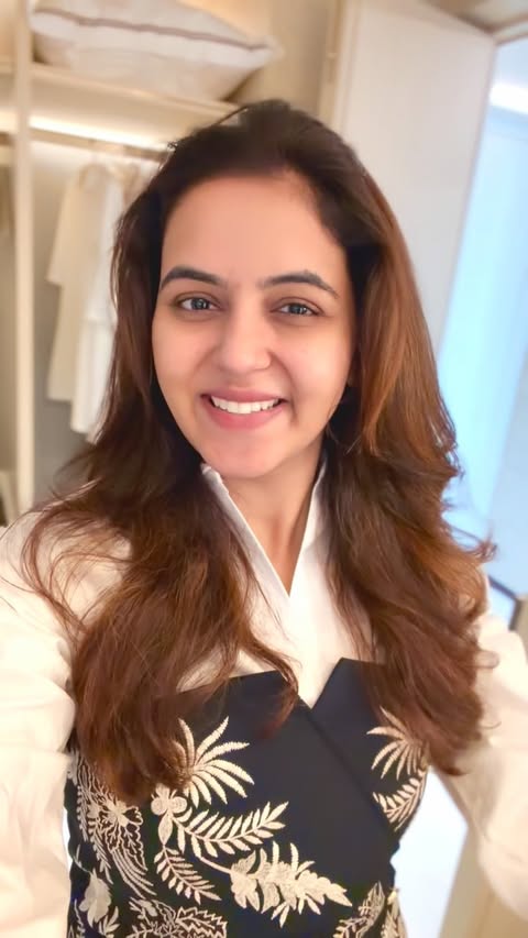Instagram post by @chaitrareddy_official for Vilvah. Caption reads: [...] products I keep going back to! 🤍 @vilvah_....