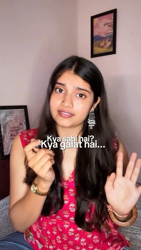 Instagram post by @kajaldulawat__ for JioHotstar. Caption reads: [...] Shayad Yahi Hai Pyaar🫶🏻 @colorstv....