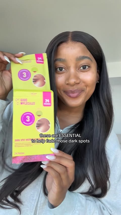 Instagram post by @amaniwortham for Good Molecules. Caption reads: [...] of your dark spots overnight with....