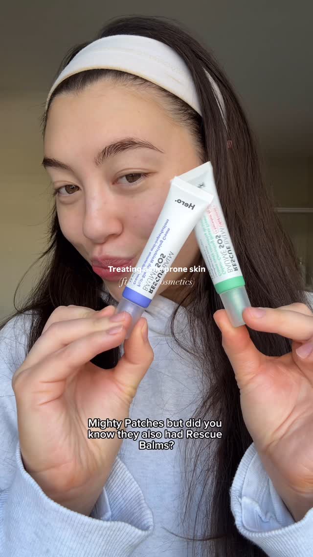 Instagram post by @marilynbrimacombe for Hero Cosmetics. Caption reads: Meet my post-blemish saviour and most recent....
