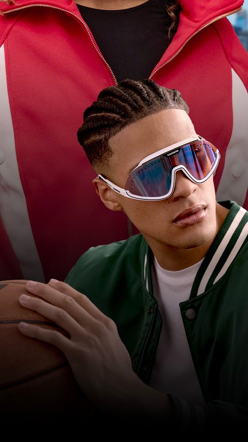 Instagram post by @nathsoan for Carrera Eyewear. Caption reads: We are pleased to introduce you @nathsoan from the....