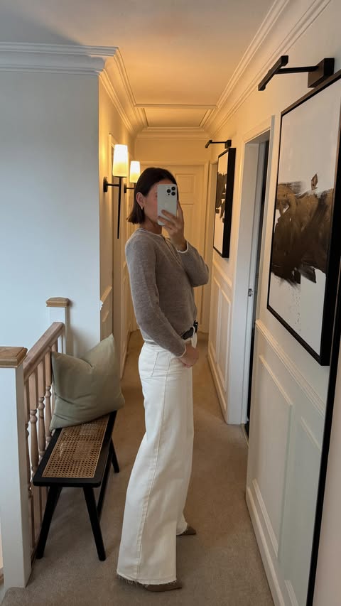 Instagram post by @francis.lowe_ for MINT VELVET. Caption reads: [...] edit of seasonless pieces. #ad @mintvelvet....