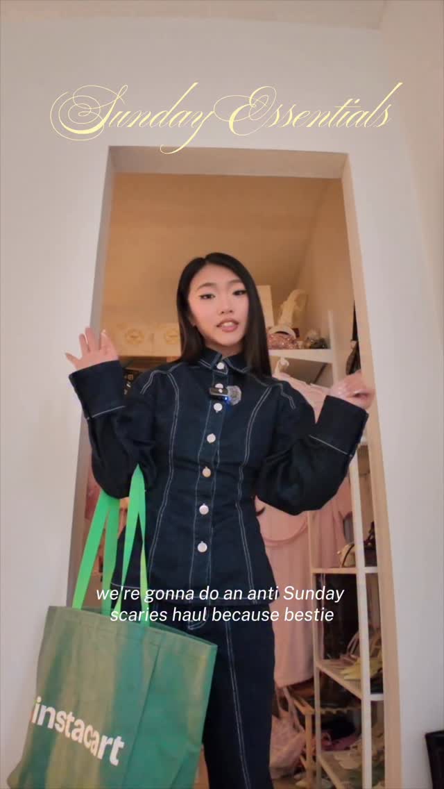 Instagram post by @sandydianabang for Instacart. Caption reads: I hate the Sunday Scaries, and I LOVE when I can....