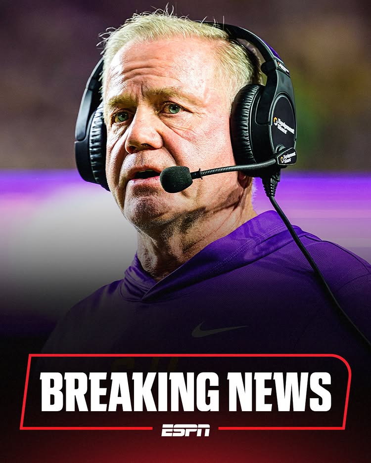 Instagram post by @petethamel for ESPN. Caption reads: Breaking: Brian Kelly has been informed in writing....