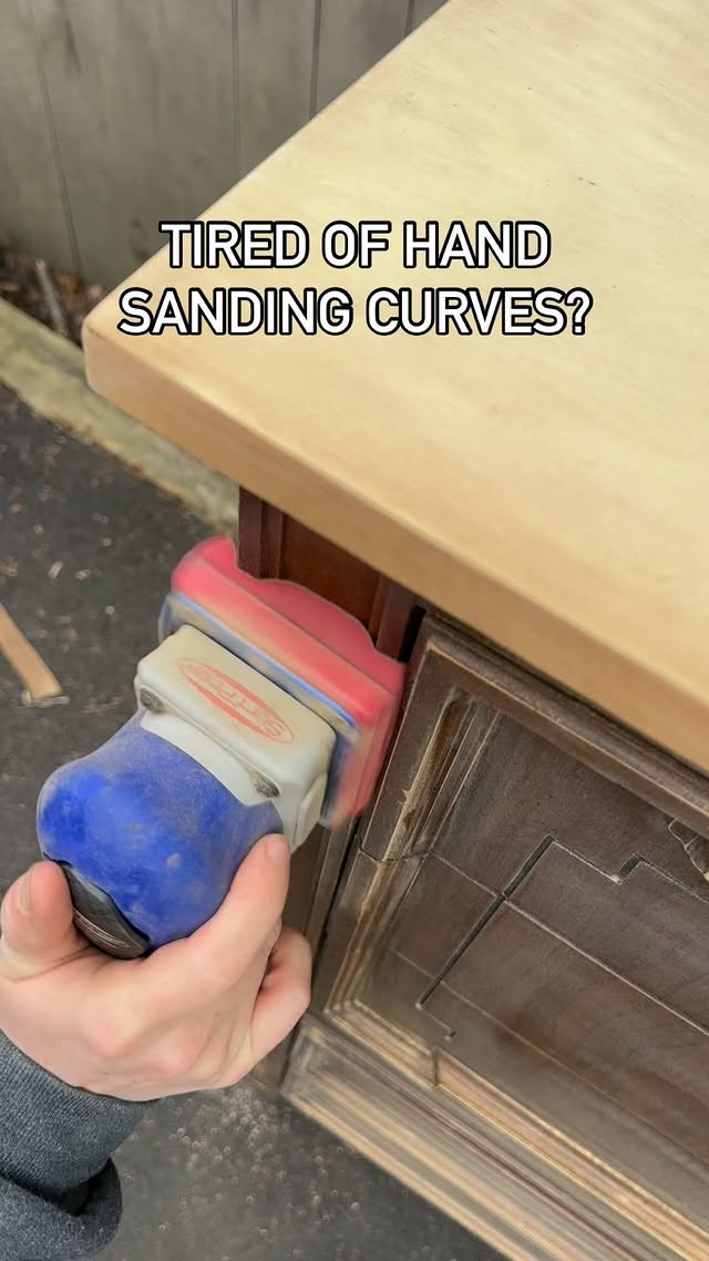 Instagram post by @moonlight.market.co for SurfPrep sanding. Caption reads: [...] these amazing pads. #ad #surfprep....