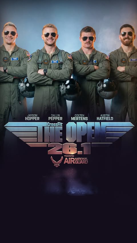 Instagram post by @dallinpepper for CrossFit. Caption reads: The first live announcement of the 2026 CrossFit....