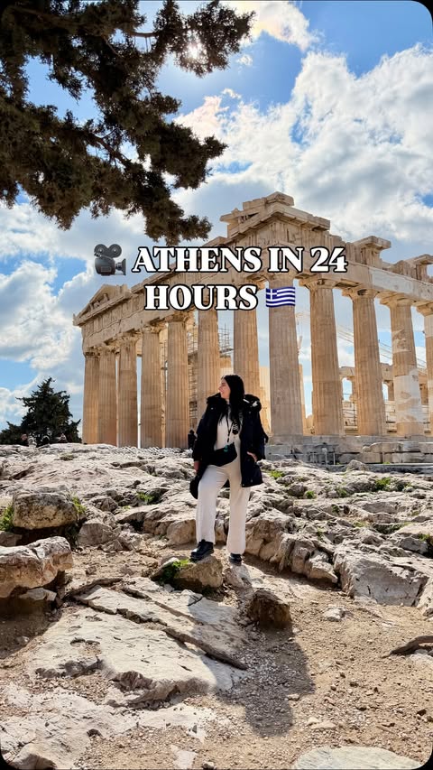 Instagram post by @lalenetta for GetYourGuide. Caption reads: [...] 🏛 Acropolis guided tour with @getyourguide....