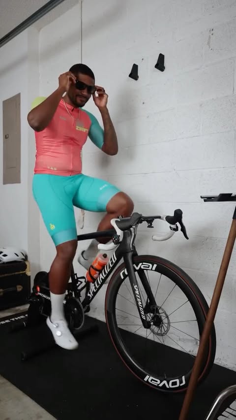 Instagram post by @dijounfarquharson for Zwift. Caption reads: [...] AND gated access to purchase the Tour de....