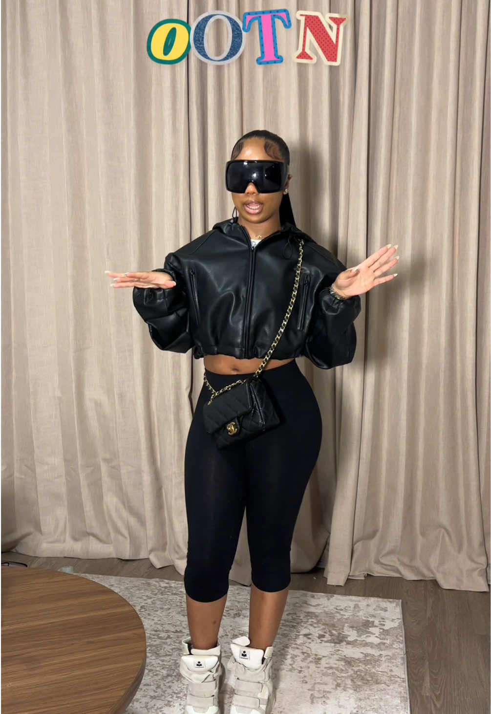 TikTok post by @itsmarigworl for ISABEL MARANT. Caption reads: [...] 🖤 Jacket @Fashion Nova  Shoes @ISABEL....