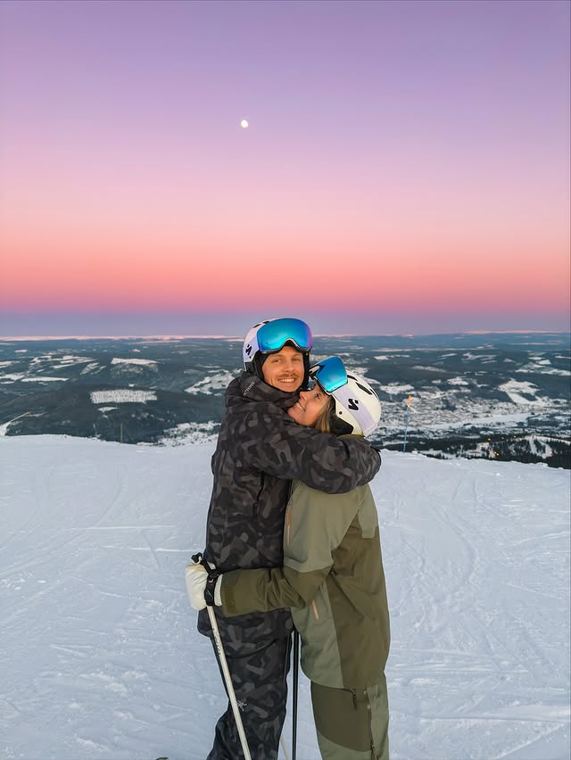 Instagram post by @eliasandkajsa for Radisson. Caption reads: [...] escape??❄️✨🥹 Our long time partner....