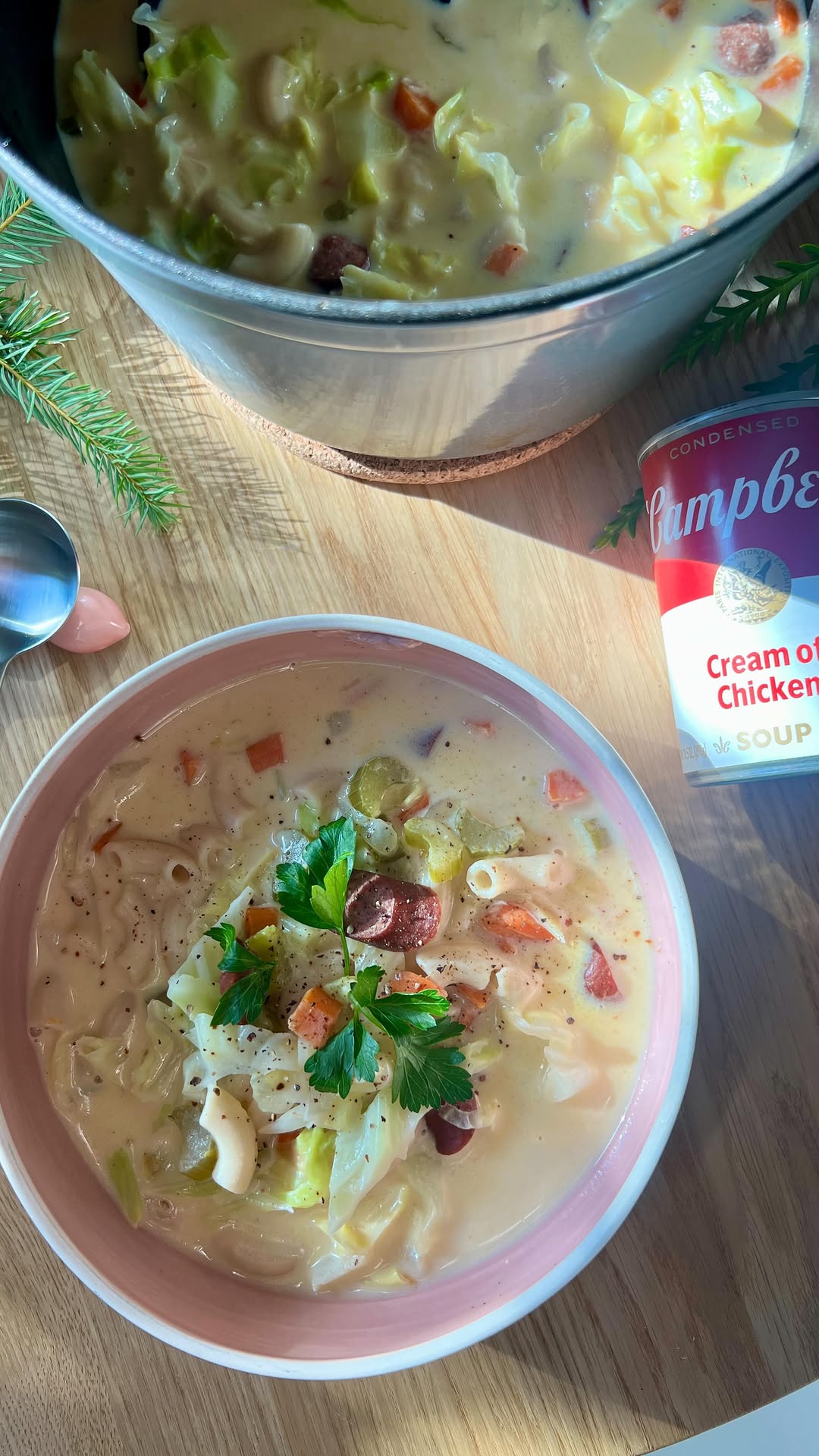 Instagram post by @krizkitch for Campbell's. Caption reads: #CampbellsPartner | Filipino Sopas

Sopas, a rich....