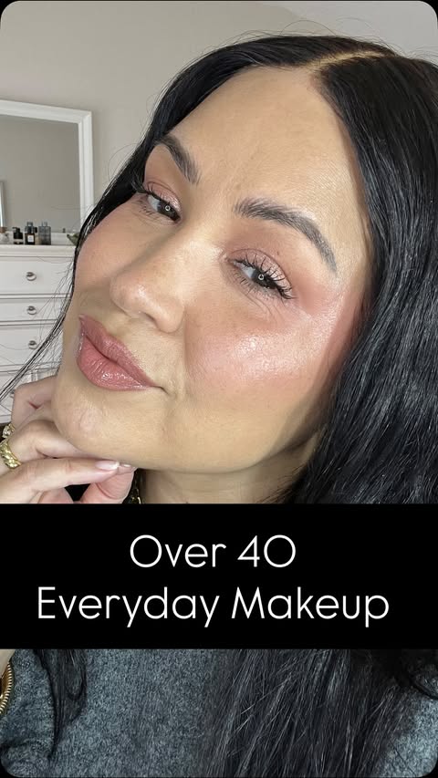 Instagram post by @veronicashavie for Milani Cosmetics. Caption reads: Over 40 everyday, affordable makeup in....