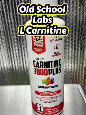 TikTok post by @eclecticshawn for Old School Labs. Caption reads: @Old School Labs check out this liquid L Carnitine....
