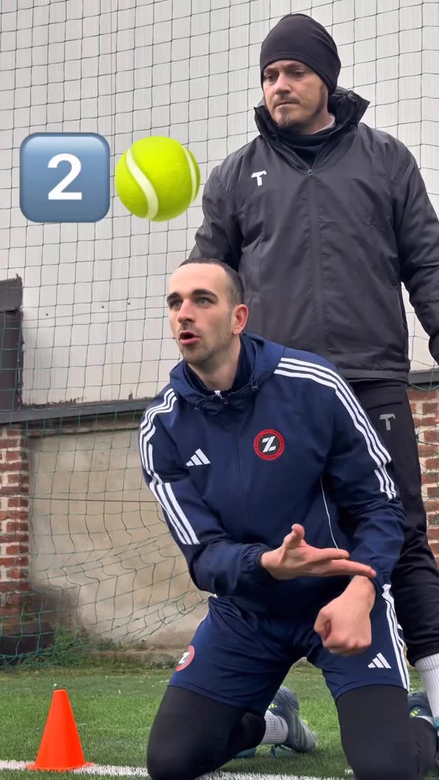 Instagram post by @max.pirotta for T1TAN. Caption reads: 🎾🆚⚽️ @_alessiobuono_1 🧤 Mio sponsor @t1tan •....