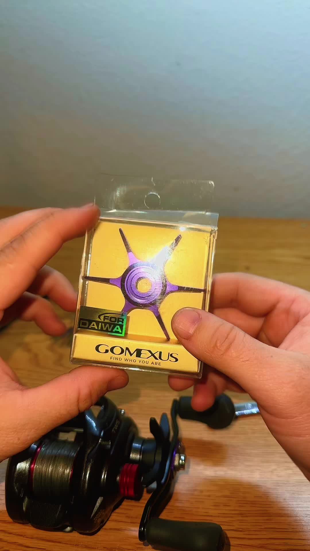 TikTok post by @taylornich0ls for Gomexus. Caption reads: Another slick @Gomexus Tackle product on one of my....