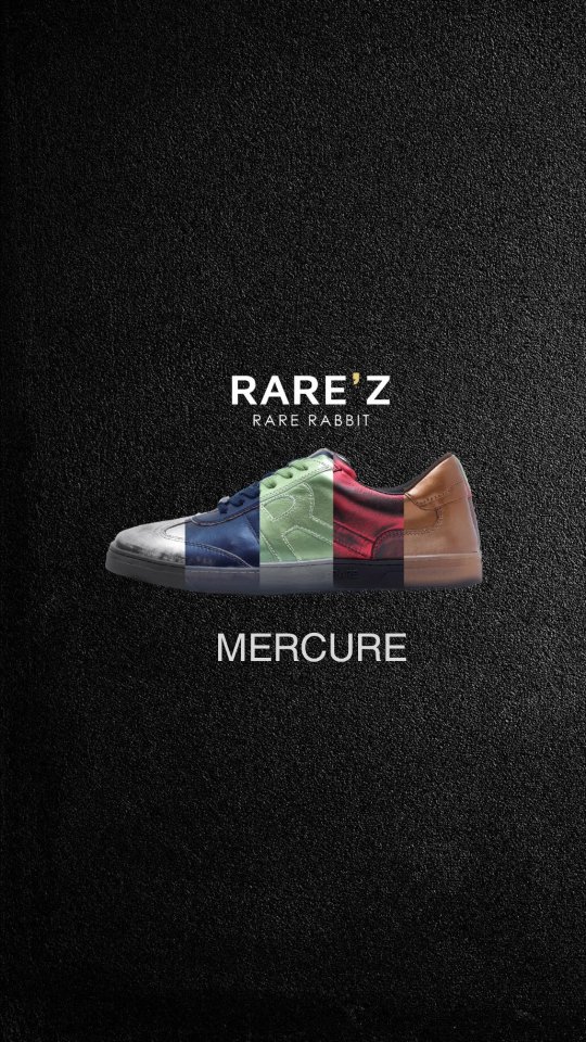 Instagram post by @sneakeranime for RARE RABBIT. Caption reads: [...] Designed by Team @rarez.in by....