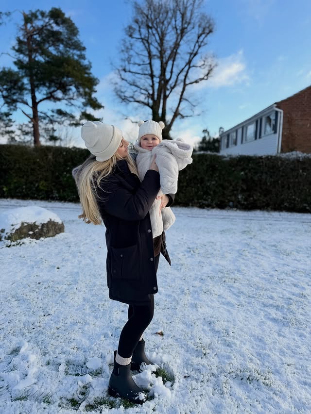 Instagram post by @life_0f_lola_ for Merry People. Caption reads: Woke up in a winter wonderland so naturally we had....