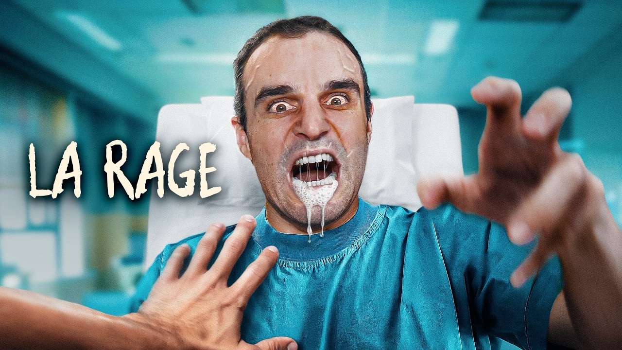 YouTube post by @DrNozman for RhinoShield. Caption reads: The worst virus of all time is back? (rabies).