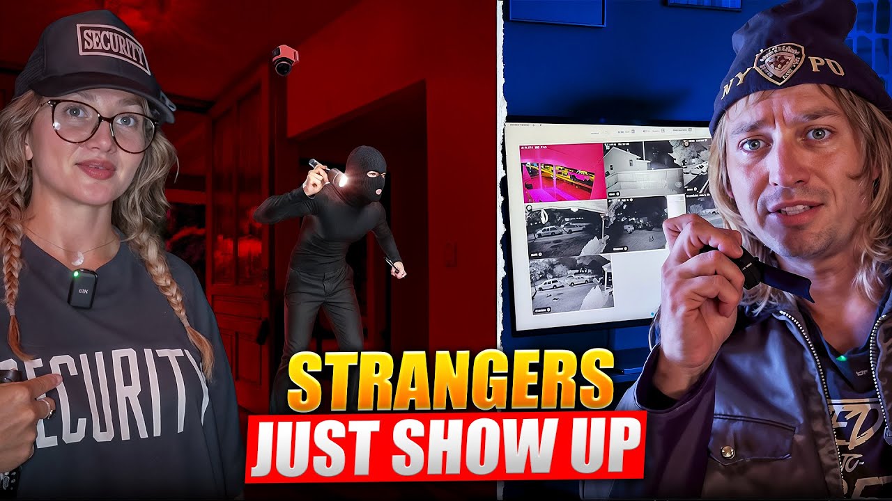 YouTube post by @tuckandsammie for Eufy. Caption reads: Threat At Our House! (eufy PoE NVR 24 Hour....