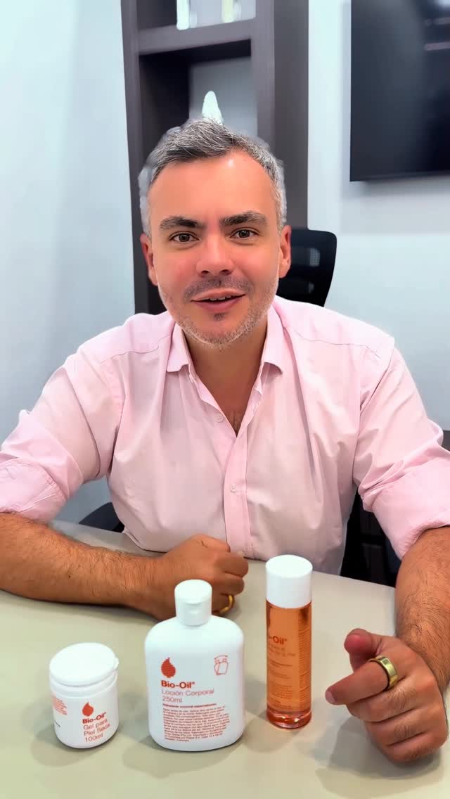 Instagram post by @juanpabloroligineco for Bio-oil. Caption reads: Quise compartirles esta recomendación porque....