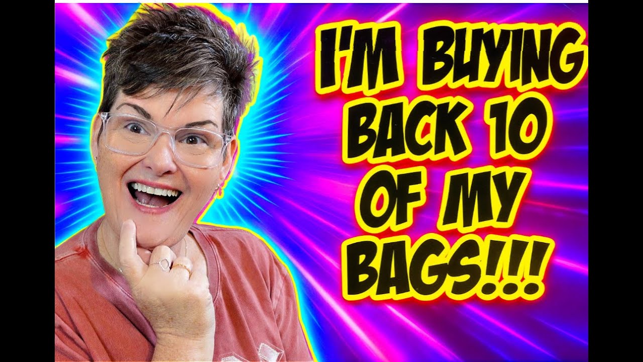 YouTube post by @WinnieBeeLV for biglots. Caption reads: I'M BUYING 10 OF MY BAGS BACK.