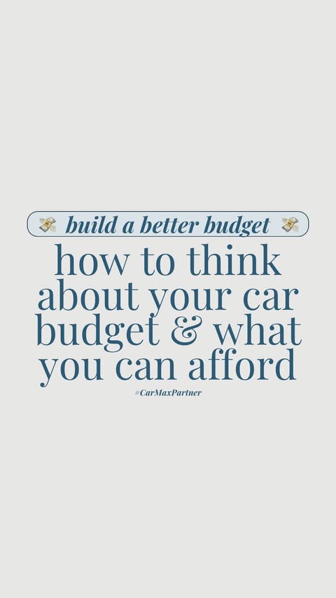 Instagram post by @breakyourbudget for CarMax. Caption reads: Find a car in your budget with @CarMax ‘s Payment....