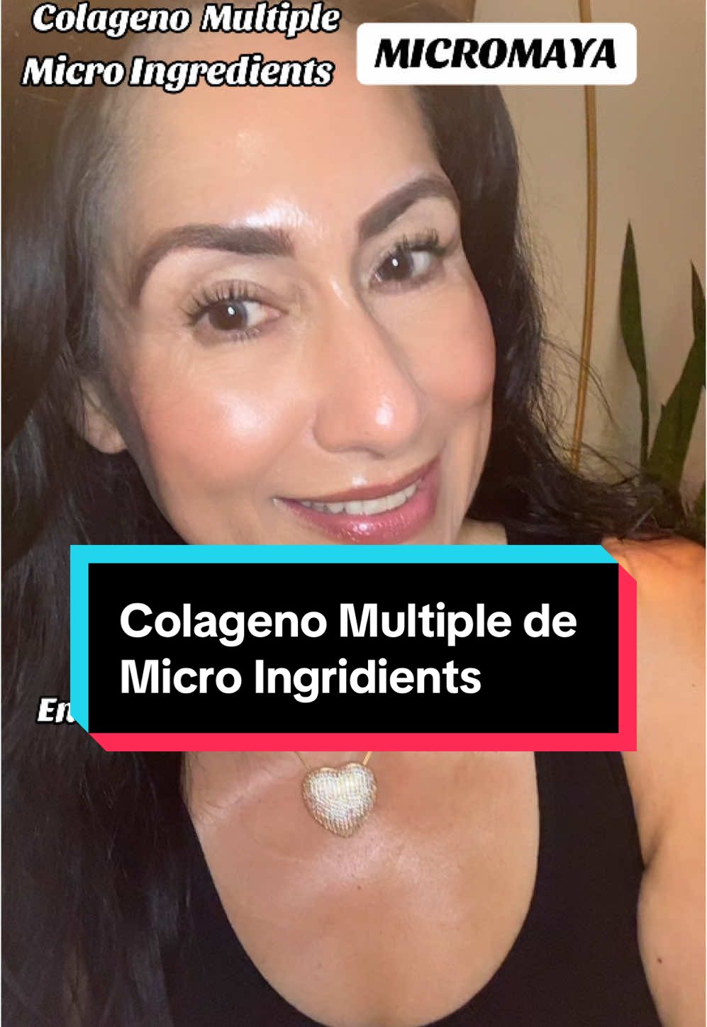 TikTok post by @mayaholistic1 for Micro Ingredients. Caption reads: [...] #mayaholisticbeauty1 #microingredients....