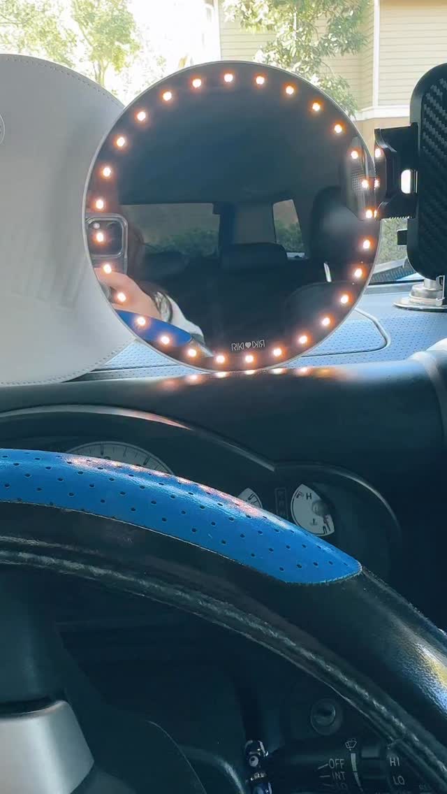 Instagram post by @get_glam_with_sadaf for RIKI LOVES RIKI. Caption reads: @rikilovesriki RIKI SUNNY Portable LED Makeup....