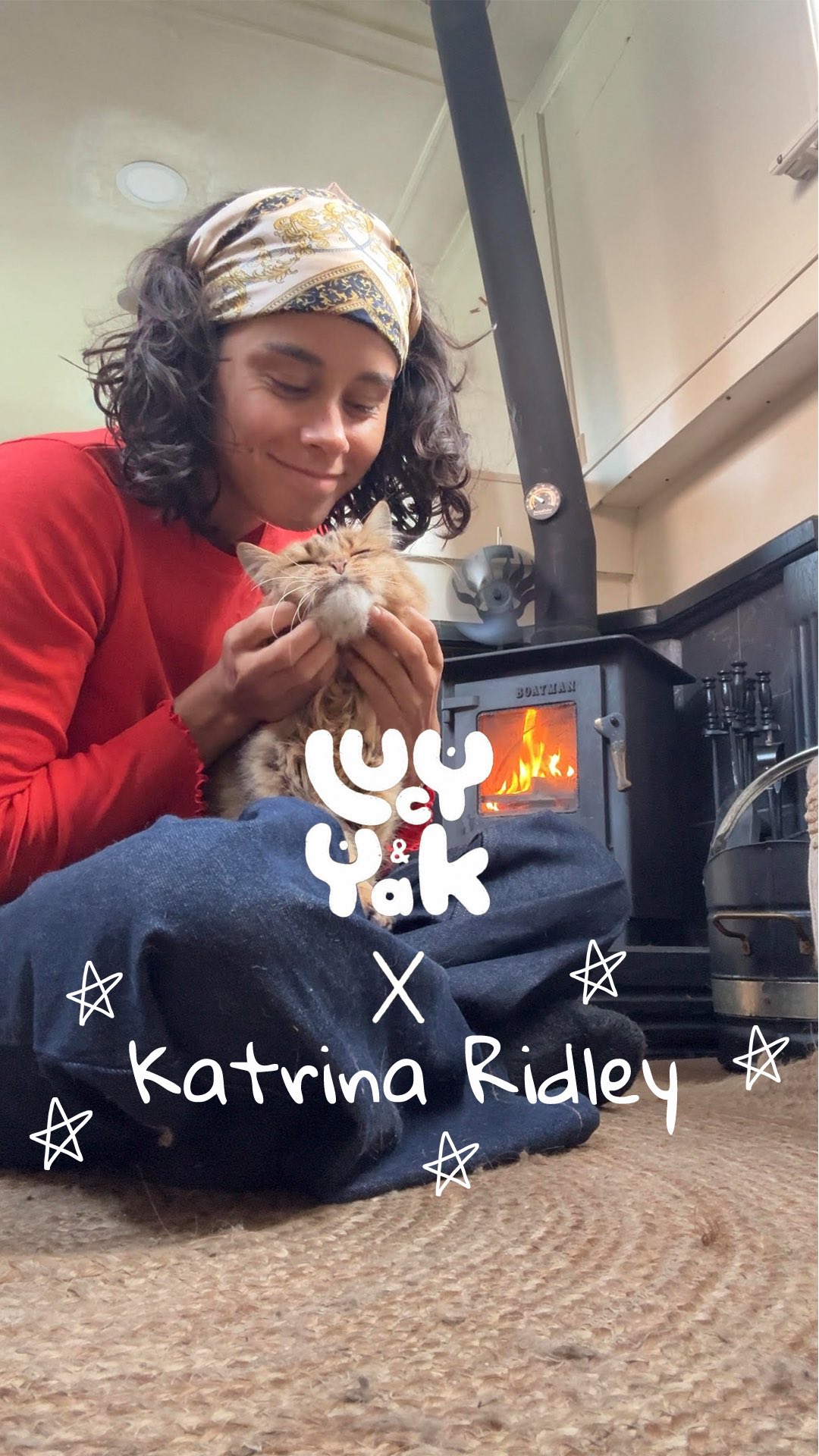 Instagram post by @katrina_ridley for Lucy & Yak. Caption reads: Say hey to @katrina_ridley 👋

Katrina is a....