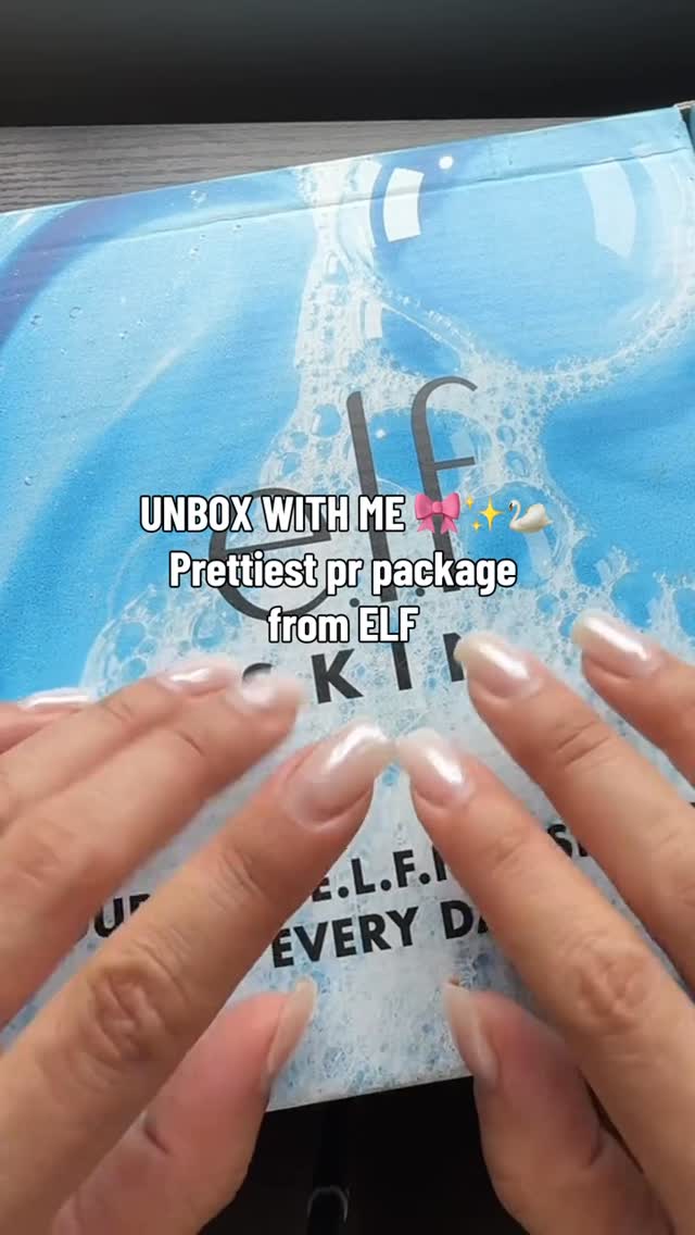 Instagram post by @unalome_dm for e.l.f. Cosmetics and Skincare. Caption reads: ELF PR Unboxing 💌 Perfect lip combos for summer....