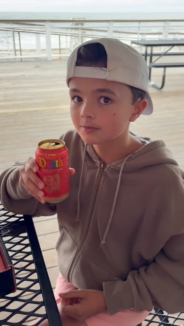 Instagram post by @theshirleytempleking for Liquid Death. Caption reads: Friday calls for Fruity Pebbles! 
I don’t know how....