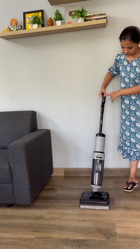 Instagram post by @laxmi.joe for Tineco. Caption reads: Post Onam Cleaning with @tinecoindia Vacuum....