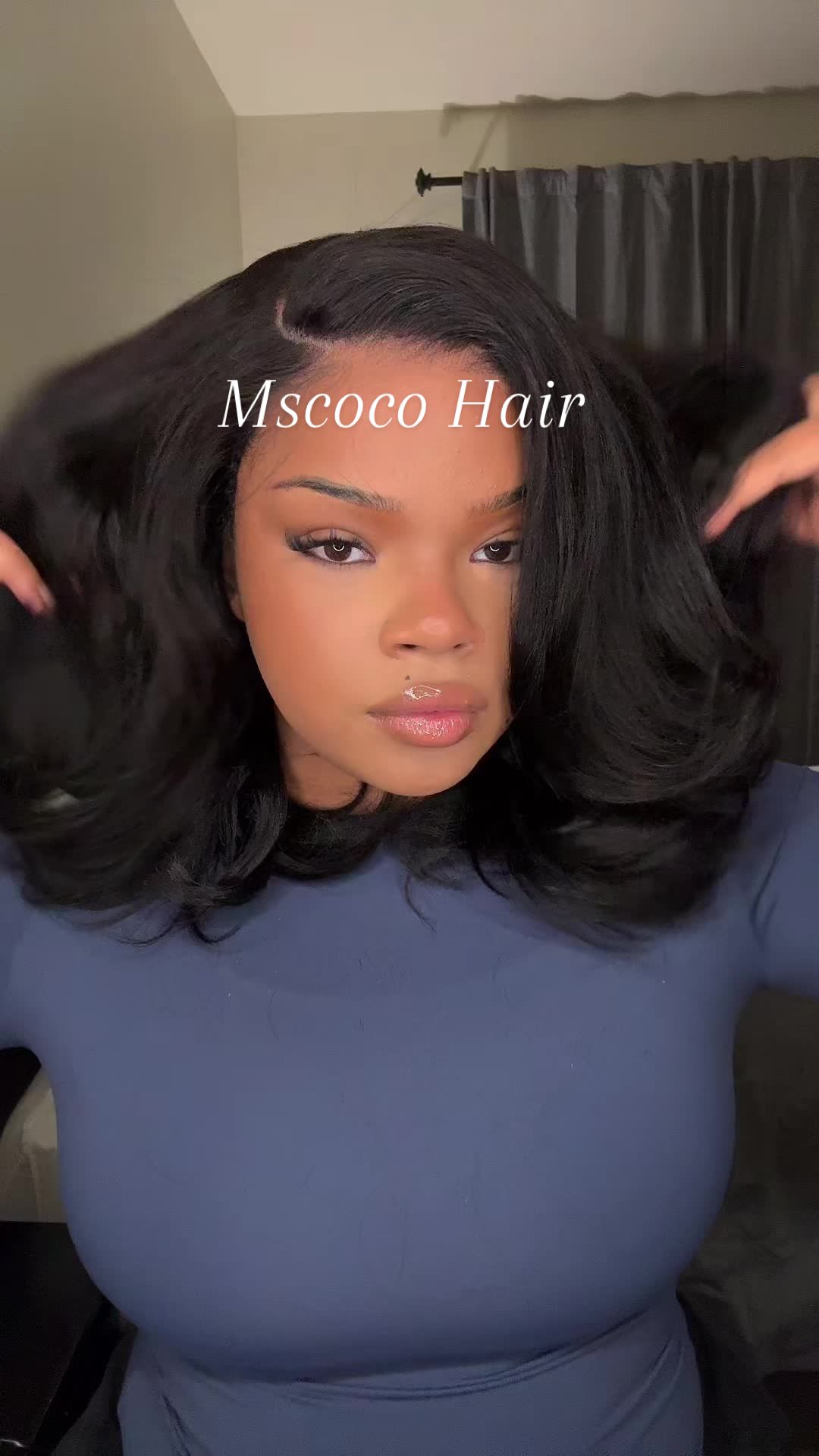 TikTok post by @aliyahmuse for Mscoco Hair. Caption reads: I LOVE wigs this length. Hair from @Mscoco Hair....