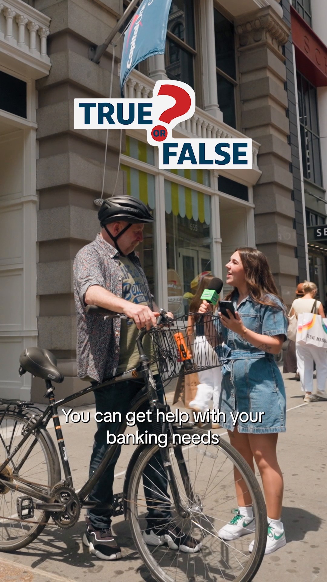 Instagram post by @salarytransparentstreet for Capital One. Caption reads: #TrueOrFalse Here’s the answer 👇....