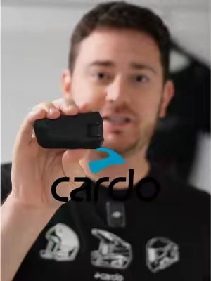 TikTok post by @johnhubz for Cardo Systems. Caption reads: Use code HUBZ at checkout! @cardosystems #cardo....