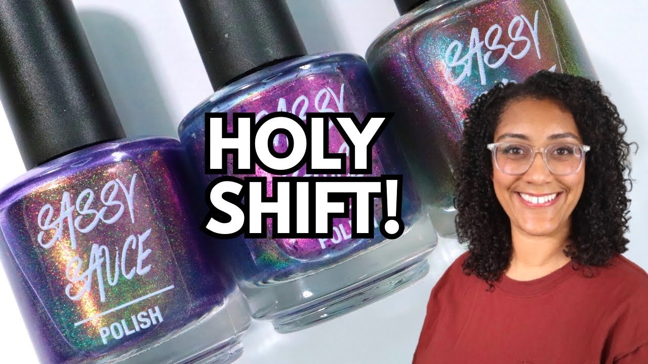 YouTube post by @PolishwithRae for Beyond Polish. Caption reads: Sassy Sauce Polish | October Releases | Nail....