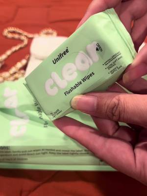 TikTok post by @mzkat_02 for Unifree US. Caption reads: [...] cart 👆#flushableWipes #MinWipes @UnifreeUS....