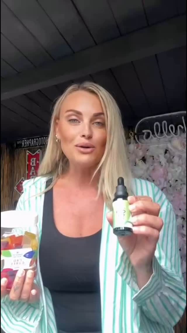 Instagram post by @officialcarlabellucci for Supreme CBD. Caption reads: I have got the best news ever 😍 I have been given....