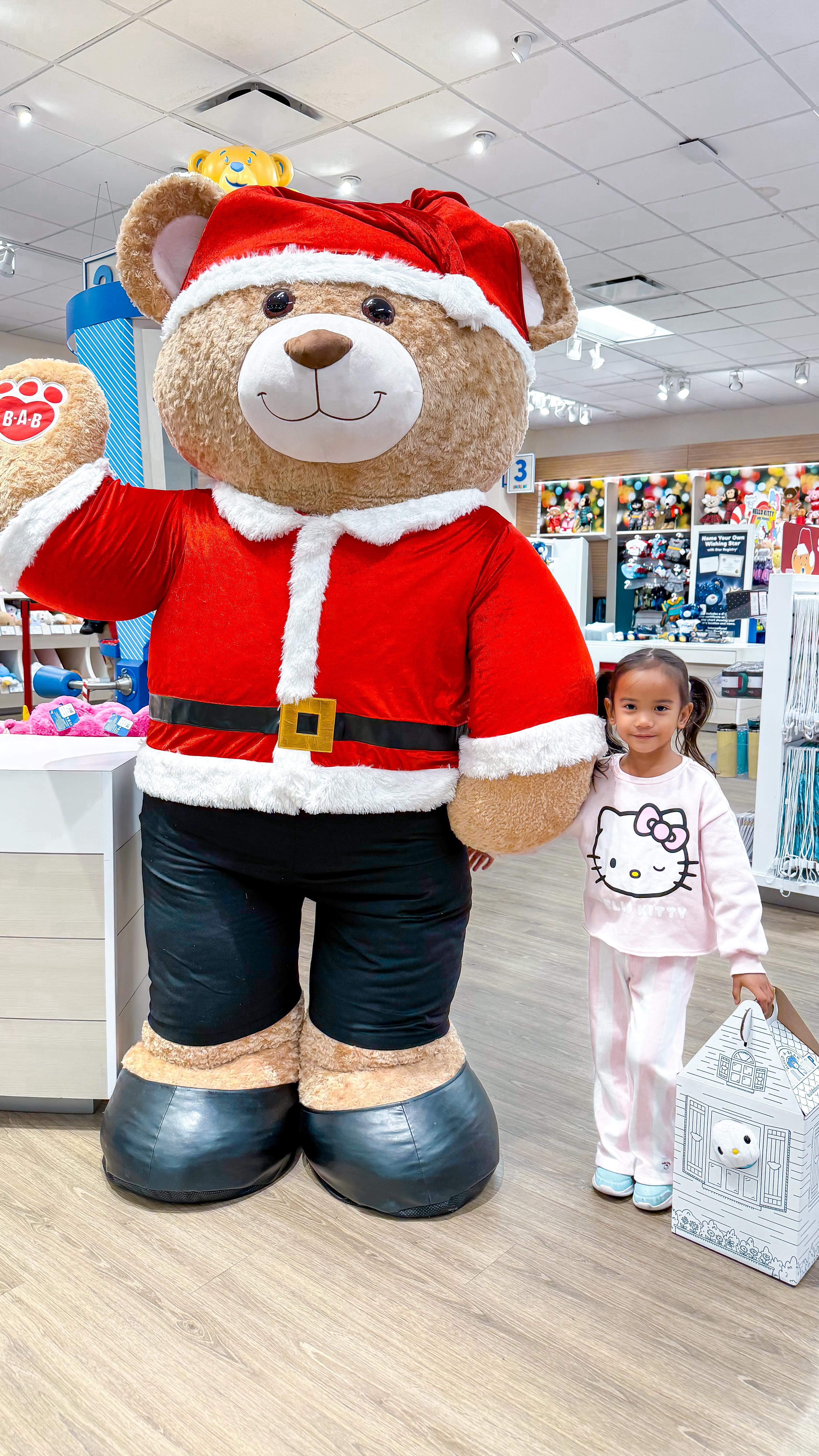 Instagram post by @seth_and_sofia for Build-A-Bear. Caption reads: Holiday Traditions Start at Build-A-Bear! 

Me and....
