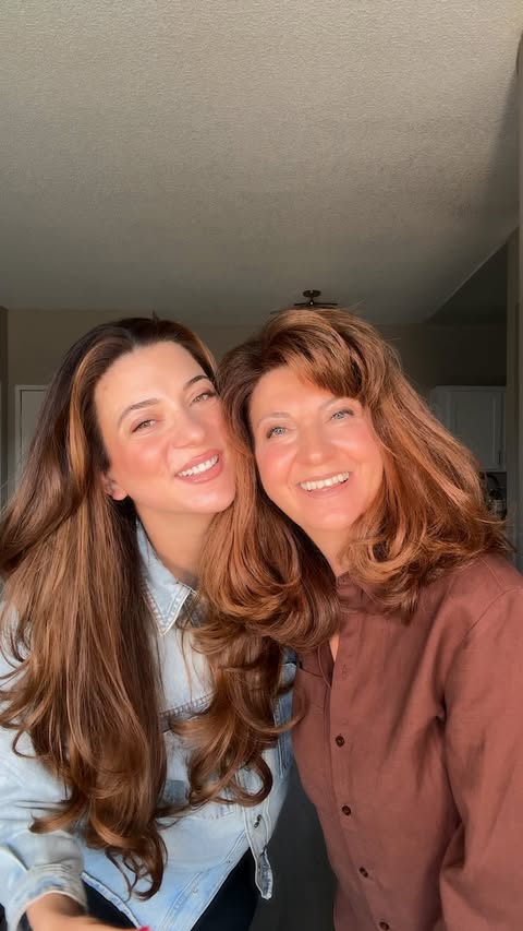 Instagram post by @lillianbabaian for Nexxus Haircare. Caption reads: [...] both of our hair with the @nexxushaircare....