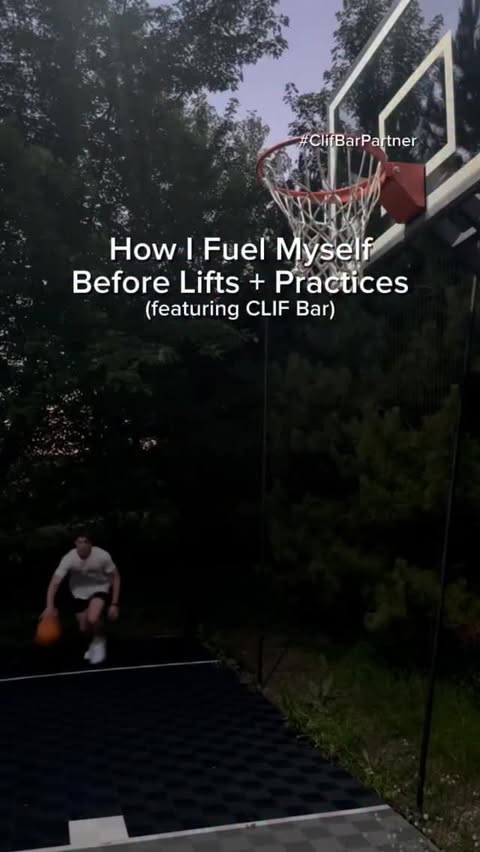 Instagram post by @nick.fox05 for CLIF BAR. Caption reads: #ClifBarPartner. As a college athlete, I juggle....