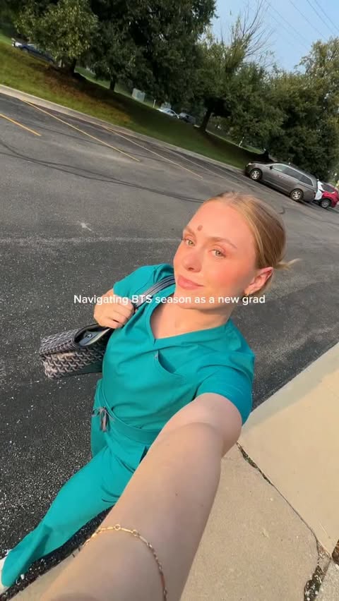 Instagram post by @cailin_dhy for Fabletics Scrubs. Caption reads: New chapter, new season, and new @fableticsscrubs....