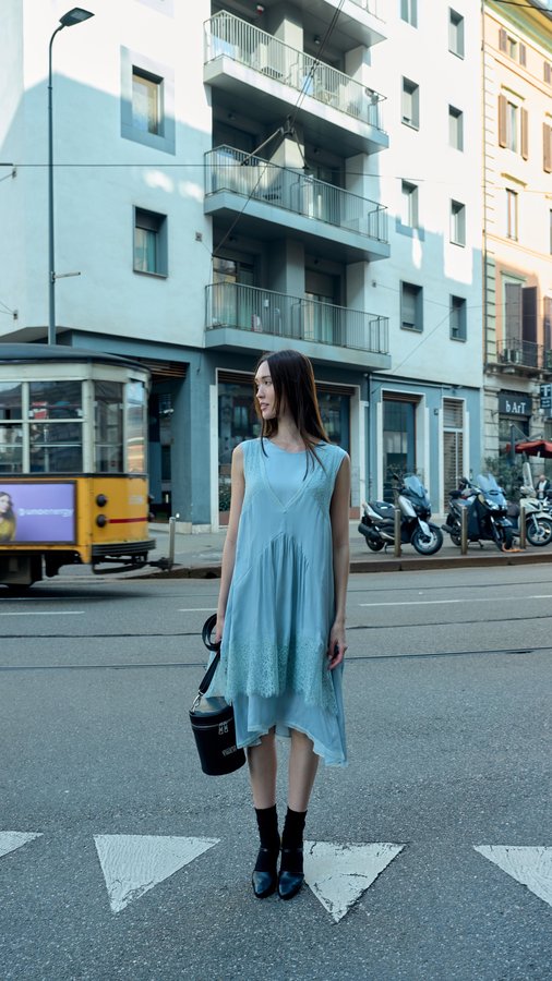 Instagram post by @aimeechengbradshaw for Harper’s BAZAAR. Caption reads: Ciao, Milano! 👋

We followed @aimeechengbradshaw....