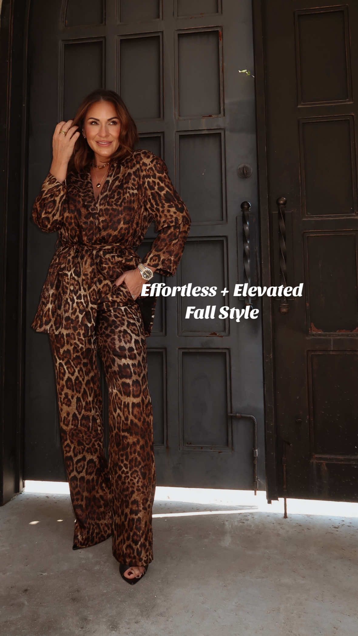 TikTok post by @lexietucker_ for ZARA. Caption reads: [...] chicest fall sets 🤎🍂 These Zara two-pieces....