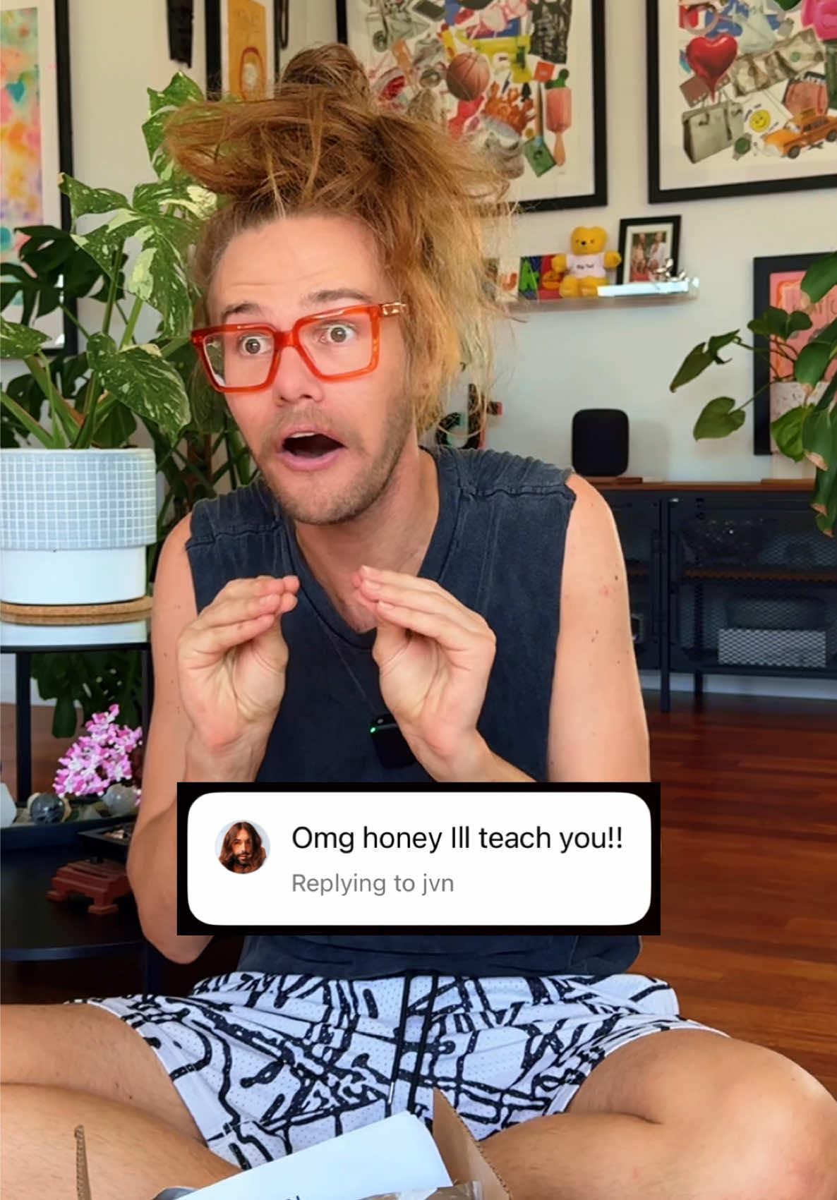 TikTok post by @iam.mrluke for JVN Hair. Caption reads: My hair care journey has now entered a new era....