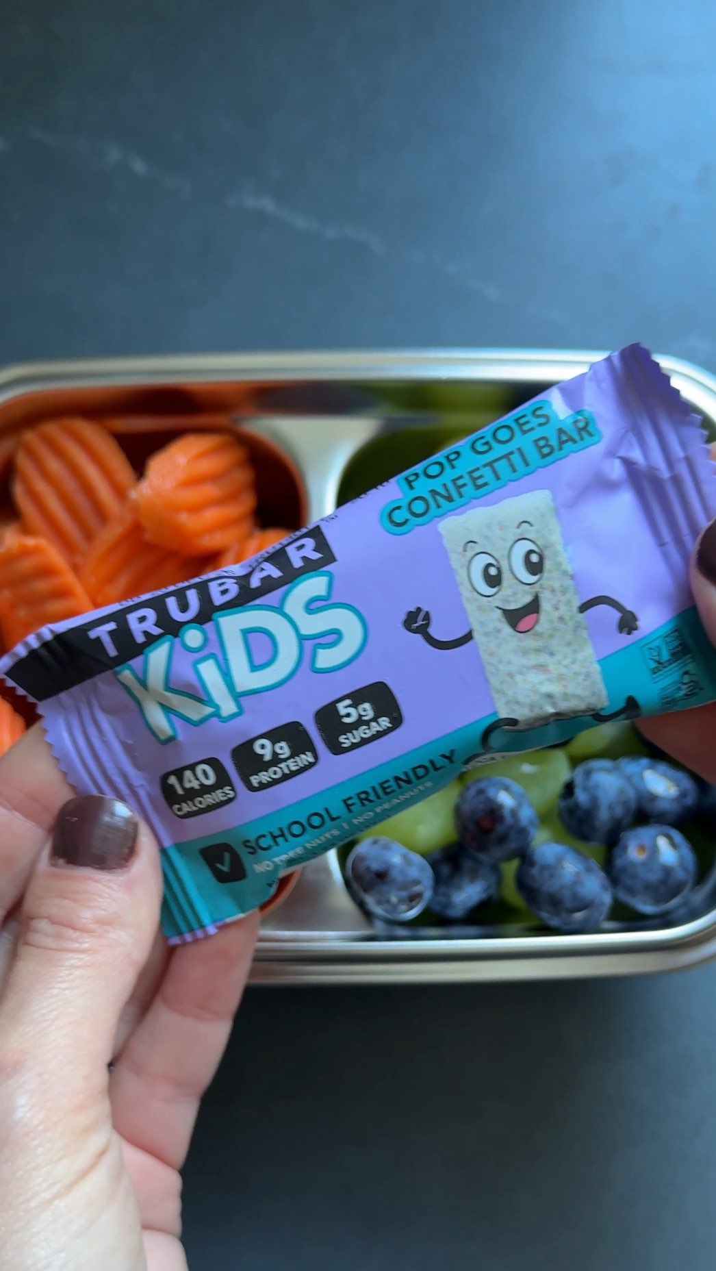 Instagram post by @hopefulfoodfinds for TRUBAR. Caption reads: [...] so they’re ready to take on the day.....