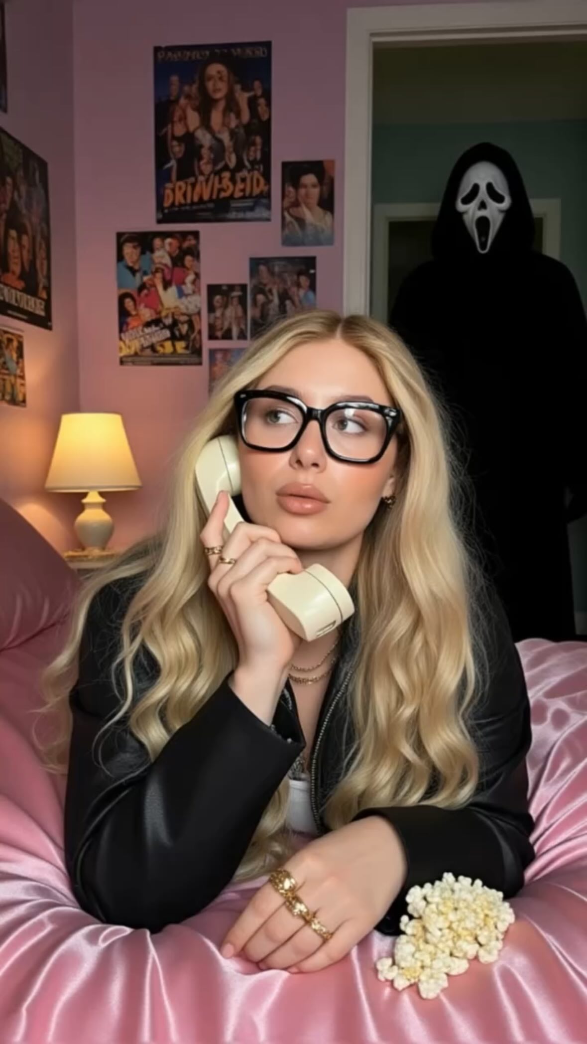 Instagram post by @yuliiacharm for VivaVideo. Caption reads: [...] 🎃✨ Played with the new template in....